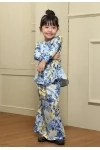 Ramona Kids Printed Kebaya in Yellow
